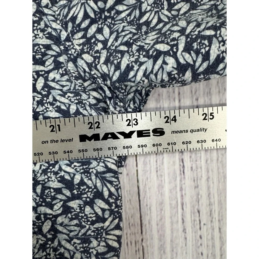 Original Weatherproof Vintage Men's Large Short Sleeve Button Down Light Floral